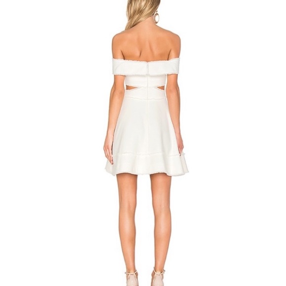 NWT Cinq a Sept Vanessa Off Shoulder Dress in Ivory - Picture 3 of 9